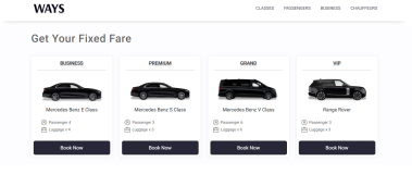 Ways Cars – Chauffeur Booking